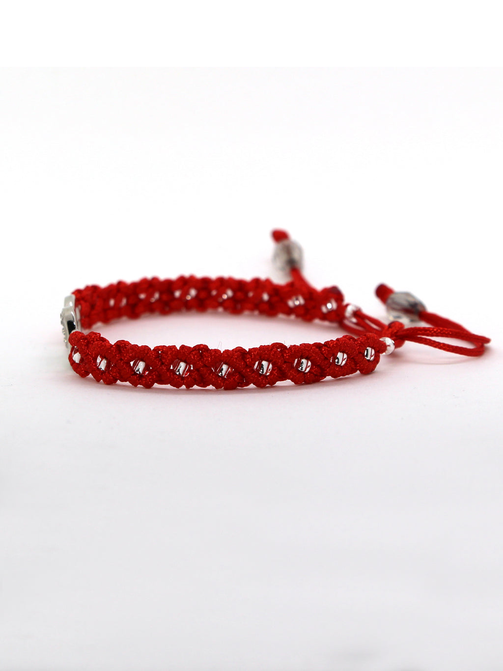 Red Infinity Macrame Bracelet