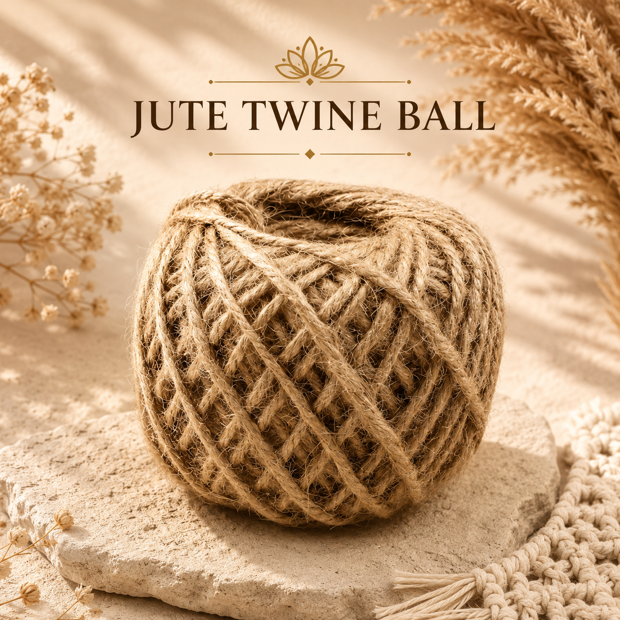 Natural Jute Rope for Crafts & Home Decor