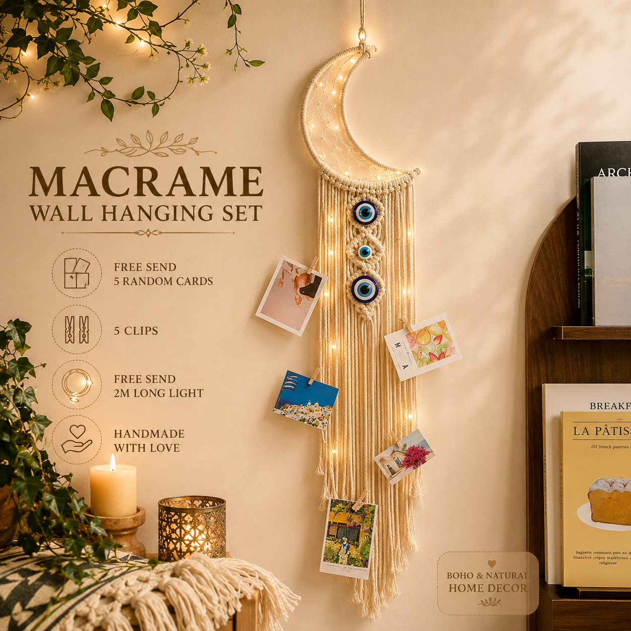 Boho Floral Hoop Wall Decor – Handmade Jute Wall Hanging | Guest Tutorial