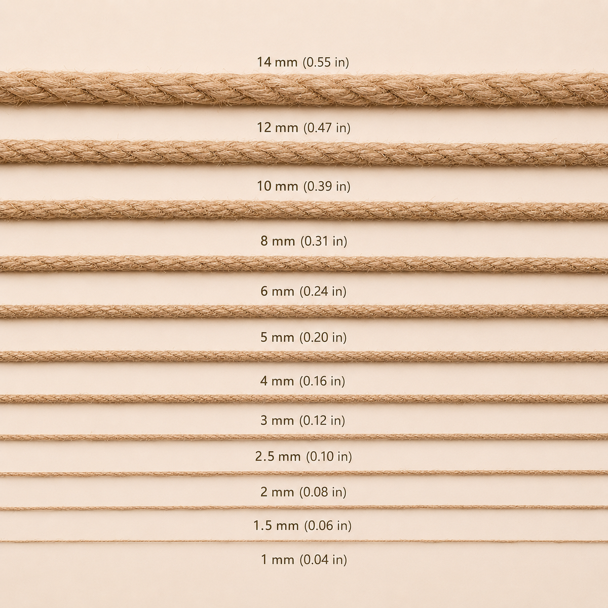 Natural Jute Rope for Crafts & Home Decor