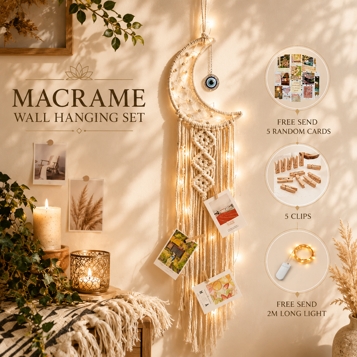 Boho Floral Hoop Wall Decor – Handmade Jute Wall Hanging | Guest Tutorial