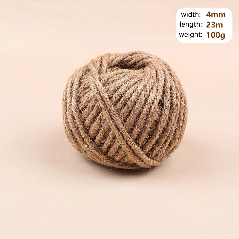Natural Jute Rope for Crafts & Home Decor
