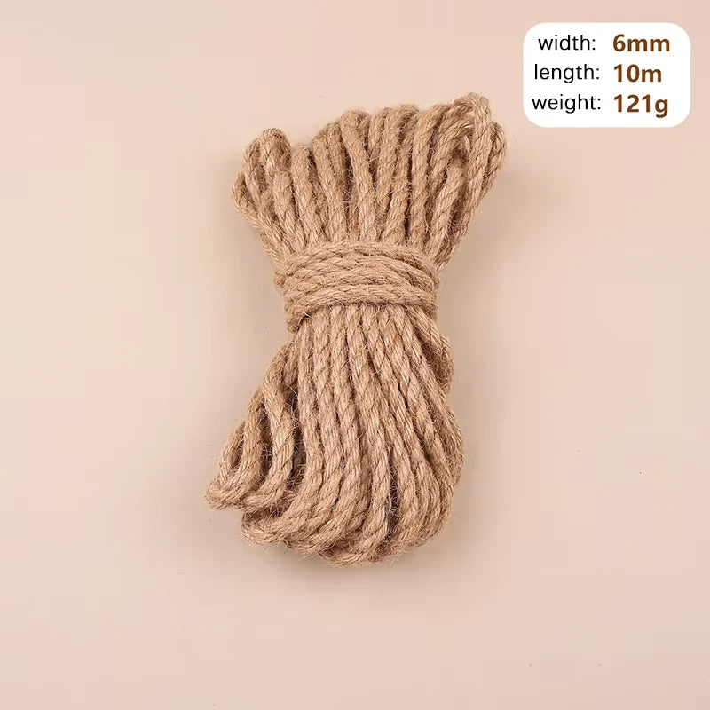 Natural Jute Rope for Crafts & Home Decor