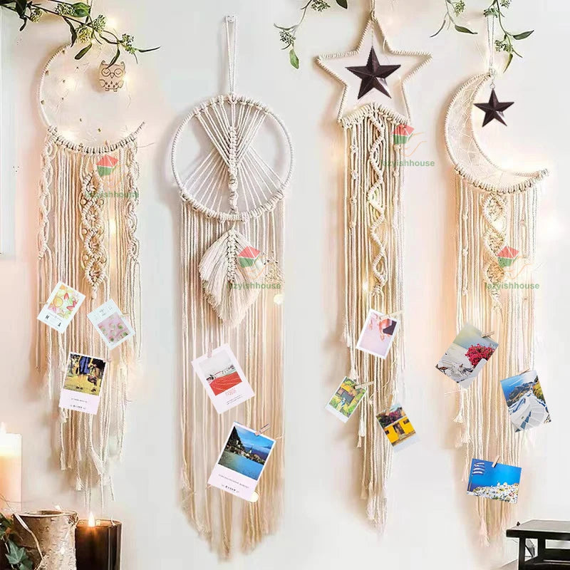 Boho Floral Hoop Wall Decor – Handmade Jute Wall Hanging