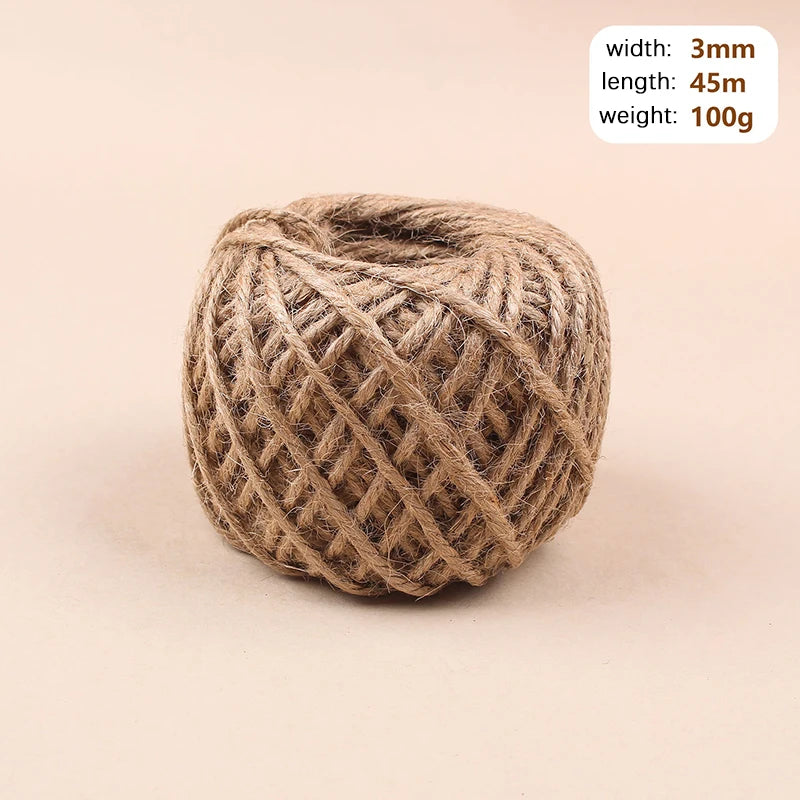 Natural Jute Rope for Crafts & Home Decor