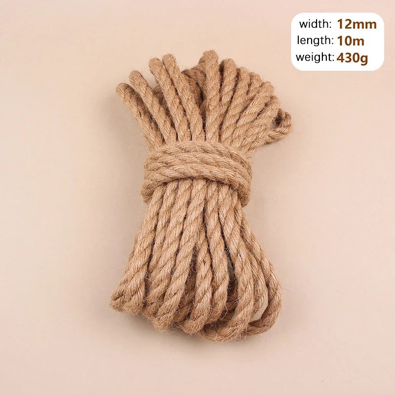 Natural Jute Rope for Crafts & Home Decor