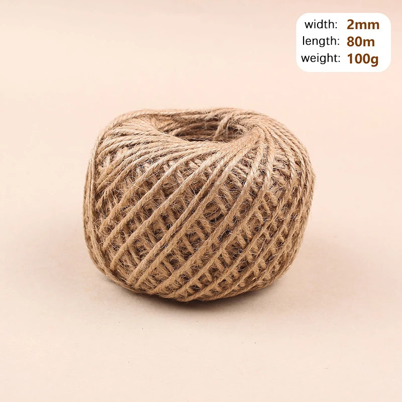 Natural Jute Rope for Crafts & Home Decor