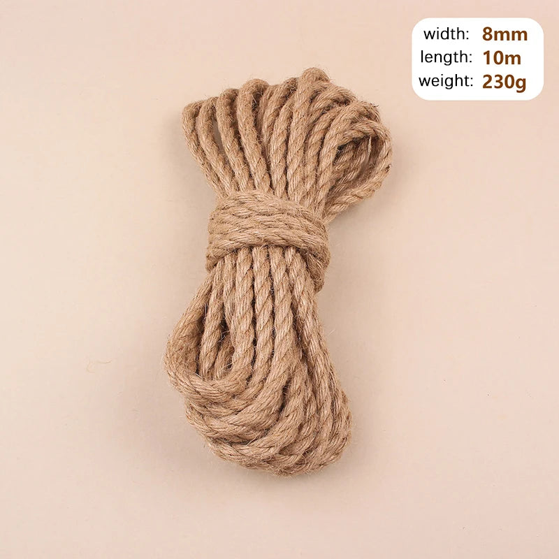 Natural Jute Rope for Crafts & Home Decor